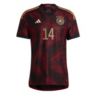 Koszulka piłkarska Niemcy Jamal Musiala #14 Strój wyjazdowy MŚ 2022 tanio Krótki Rękaw